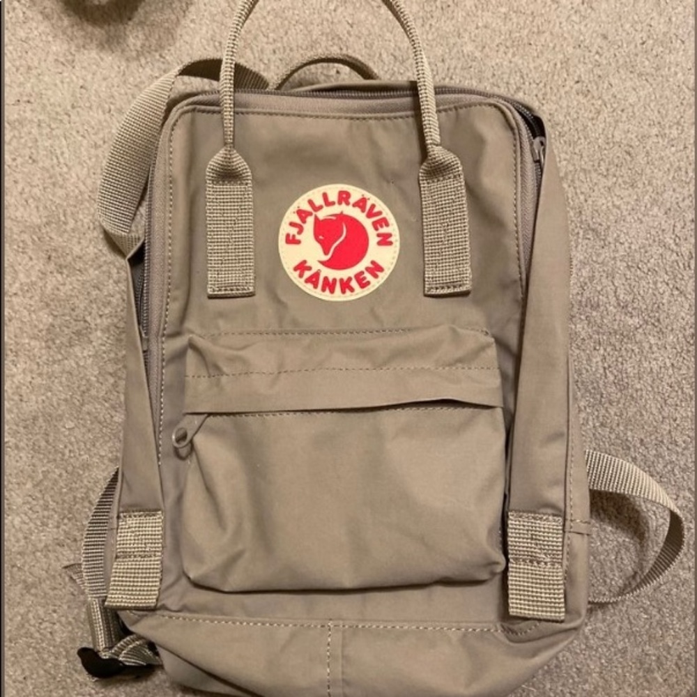 Fjallraven gray mini backpack